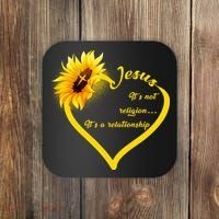 Jesus It's A Relationship Coaster thumb 0