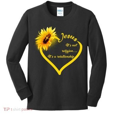 Jesus It's A Relationship Kids Long Sleeve Shirt