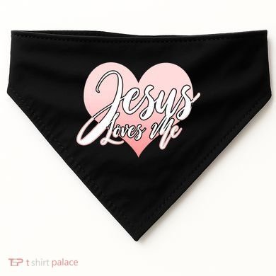 Jesus Love Me USA-Made Doggie Bandana