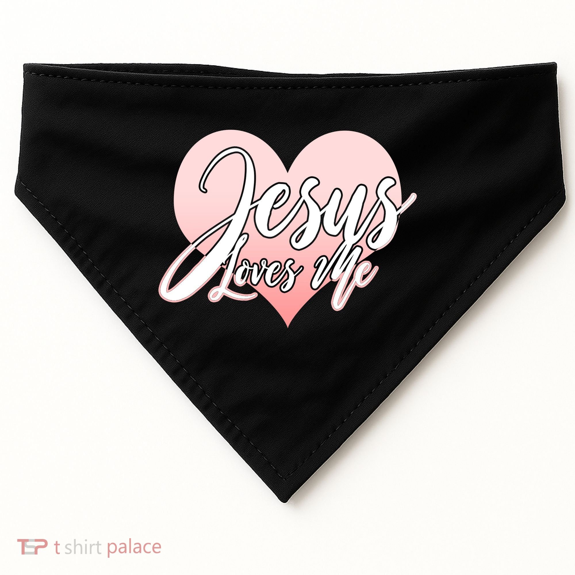 Jesus Love Me USA-Made Doggie Bandana