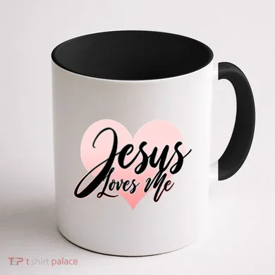 Jesus Love Me Coffee Mug back