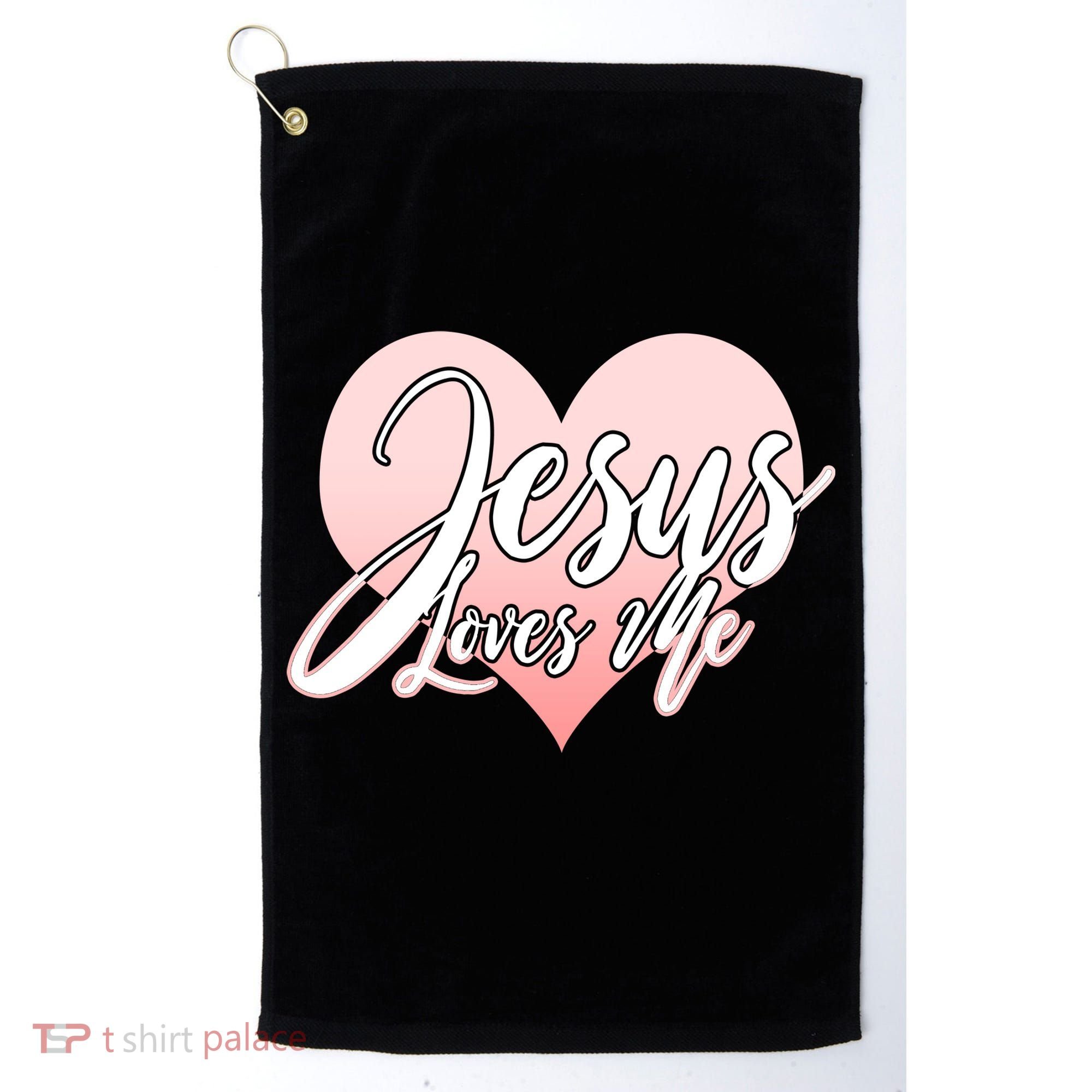 Jesus Love Me Golf Towel