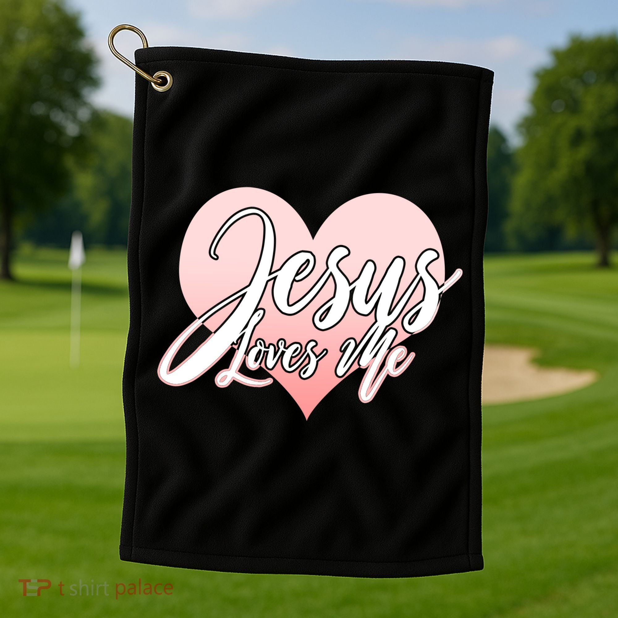 Jesus Love Me Golf Towel