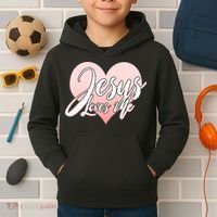 Jesus Love Me Kids Hoodie thumb 2