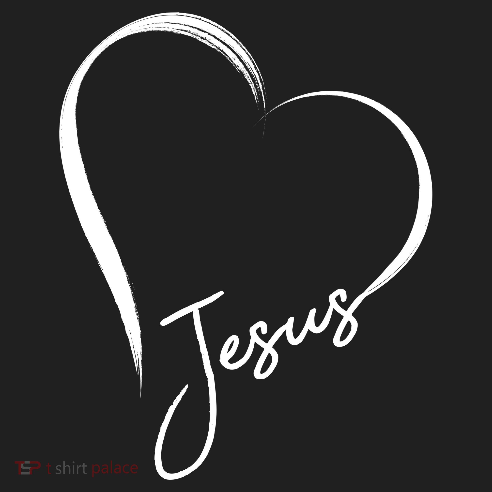Jesus Love Simple Faith Heart Women's Sweatshirt