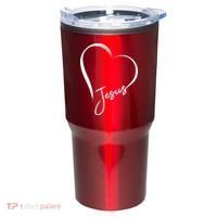 Jesus Love Simple Faith Heart Tumbler thumb 0