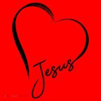 Jesus Love Simple Faith Heart Santa Hat thumb 1