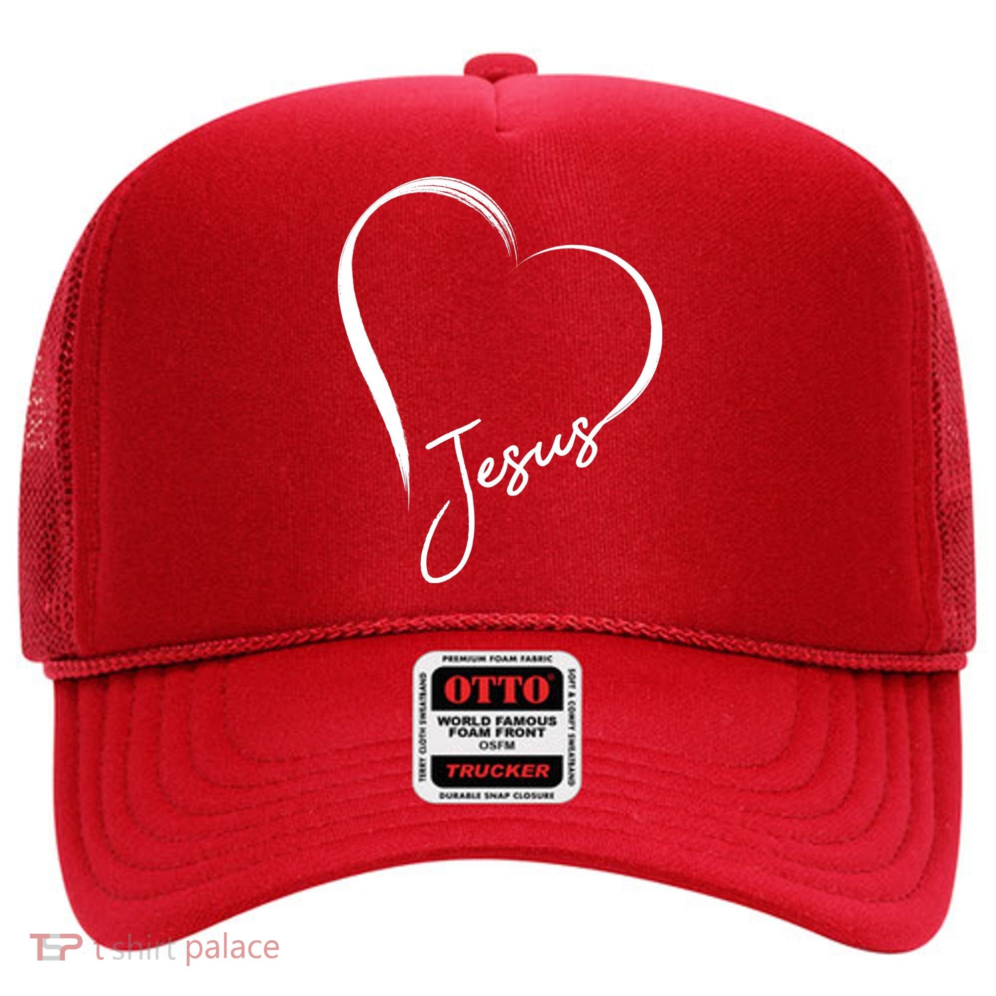 Jesus Love Simple Faith Heart Hat