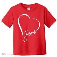 Jesus Love Simple Faith Heart Toddler T-Shirt thumb 0