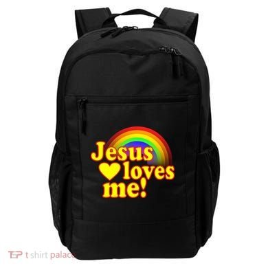 Jesus Loves Me Cool Rainbow Backpack