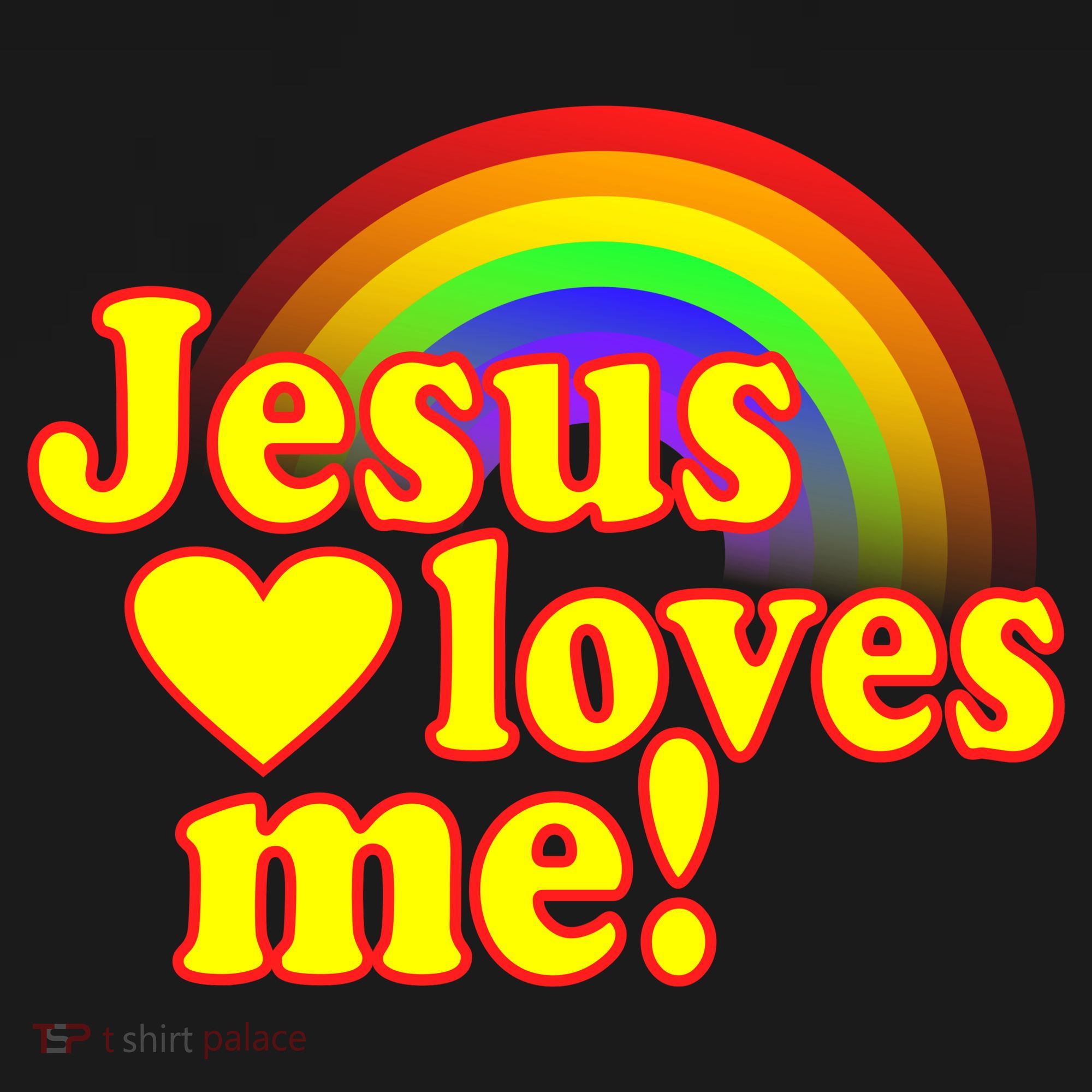 Jesus Loves Me Cool Rainbow Backpack