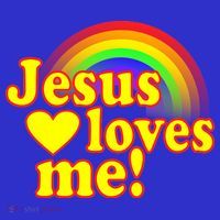 Jesus Loves Me Cool Rainbow Apron thumb 3
