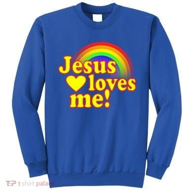 Jesus Loves Me Cool Rainbow Sweatshirt