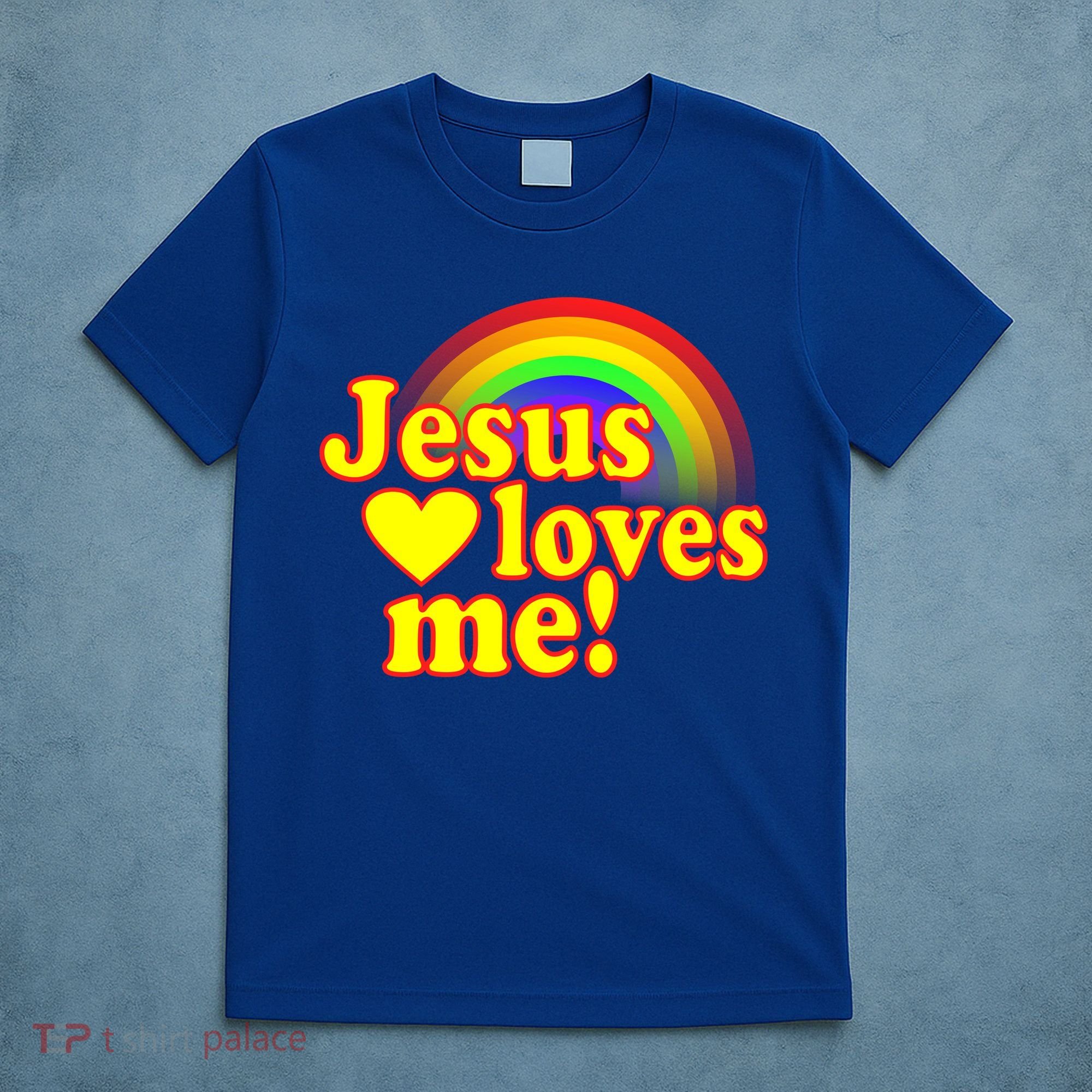 Jesus Loves Me Cool Rainbow T-Shirt
