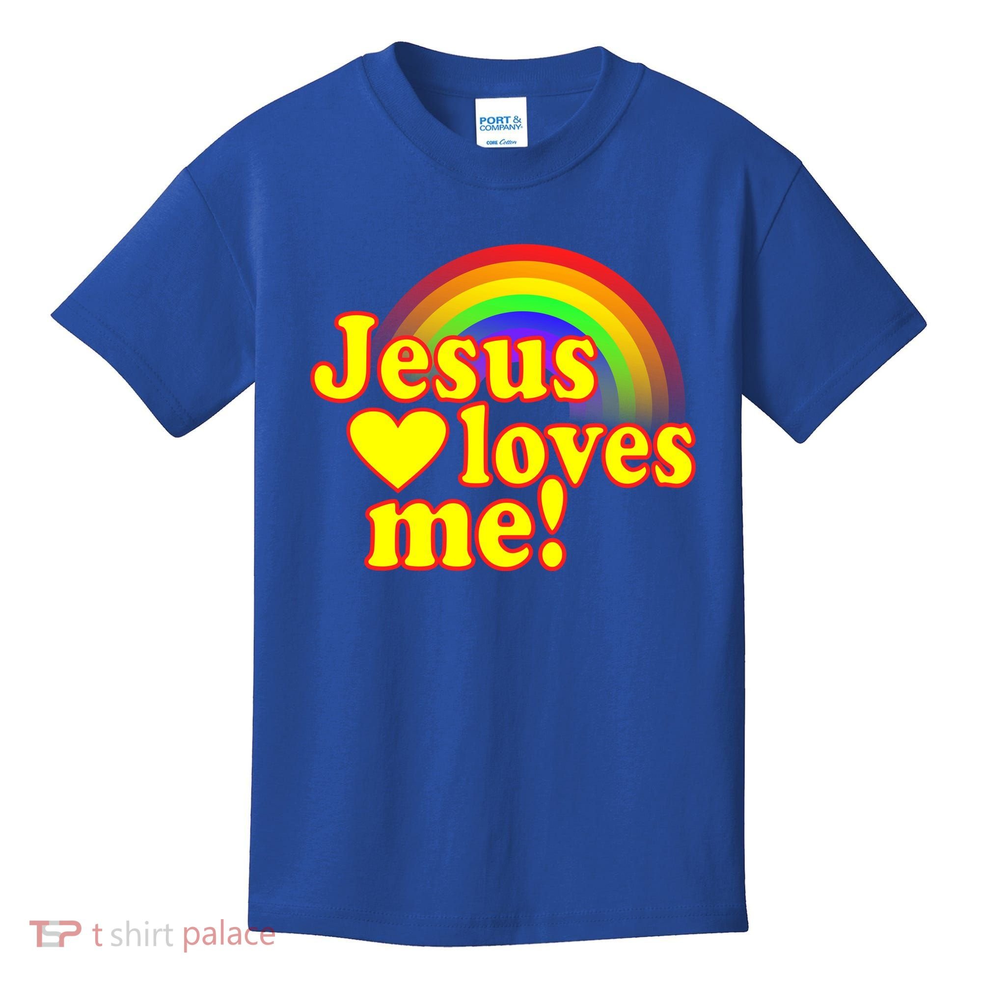 Jesus Loves Me Cool Rainbow Kids T-Shirt