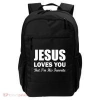 Jesus Loves You But I'm His Favorite Backpack thumb 0