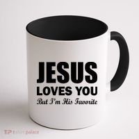 Jesus Loves You But I'm His Favorite Coffee Mug thumb 1
