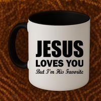 Jesus Loves You But I'm His Favorite Coffee Mug thumb 2