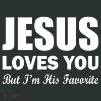 Jesus Loves You But I'm His Favorite Tote Bag thumb 4