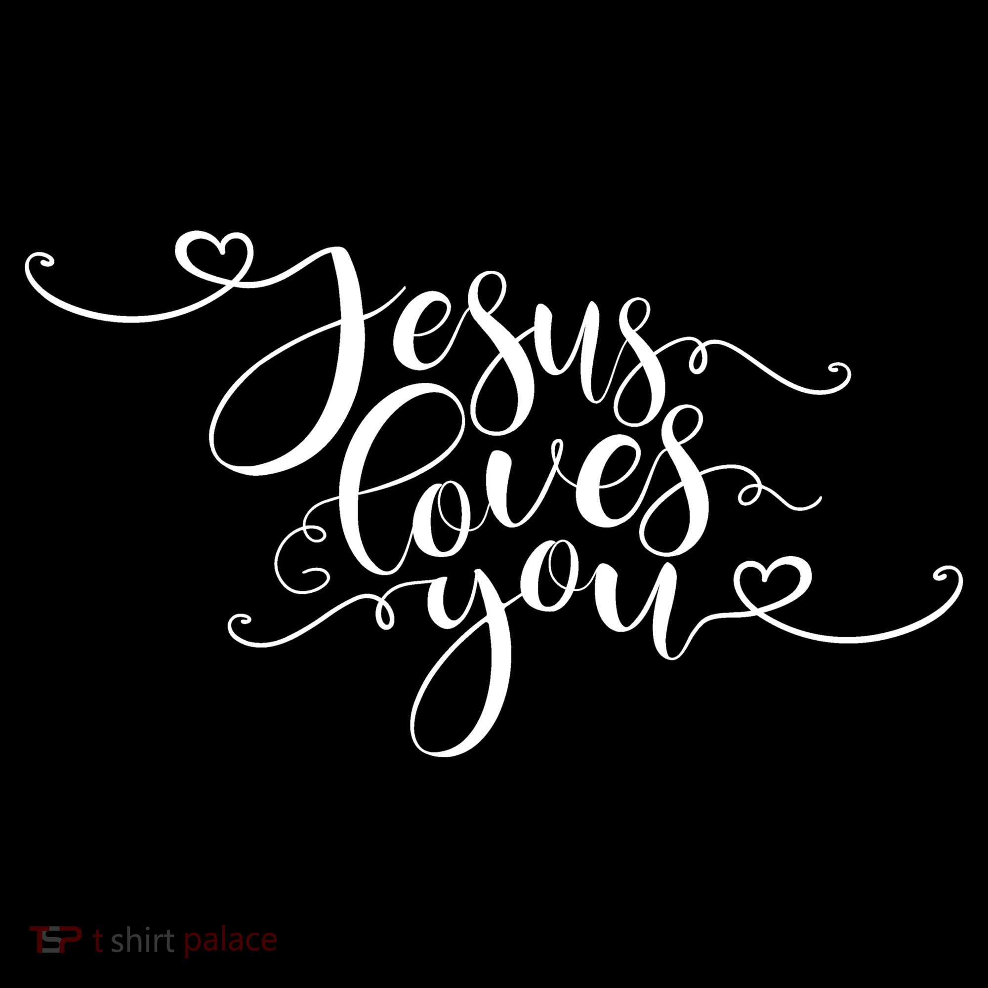 Jesus Loves You Cursive Style Sweatshirt