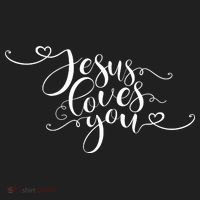 Jesus Loves You Cursive Style Beanie thumb 2