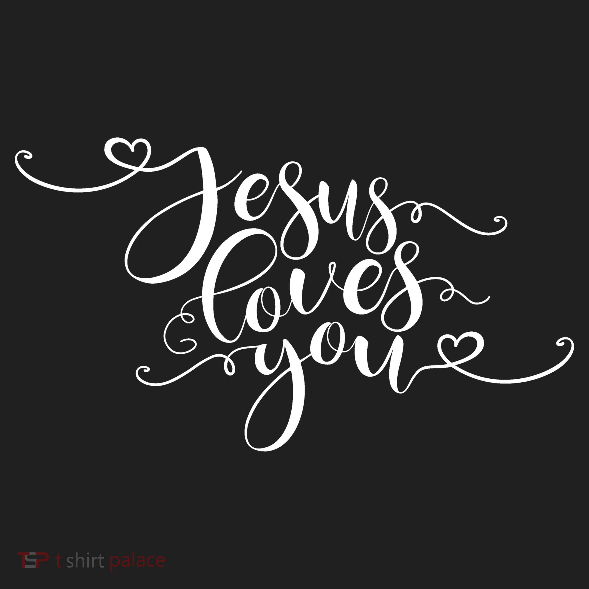 Jesus Loves You Cursive Style Beanie