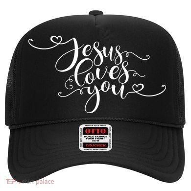 Jesus Loves You Cursive Style Hat