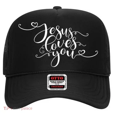 Jesus Loves You Cursive Style Hat