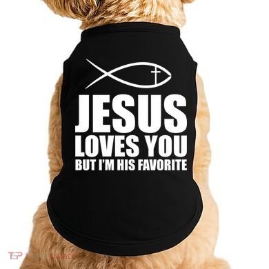 Jesus Loves You Funny Christain Doggie Tank