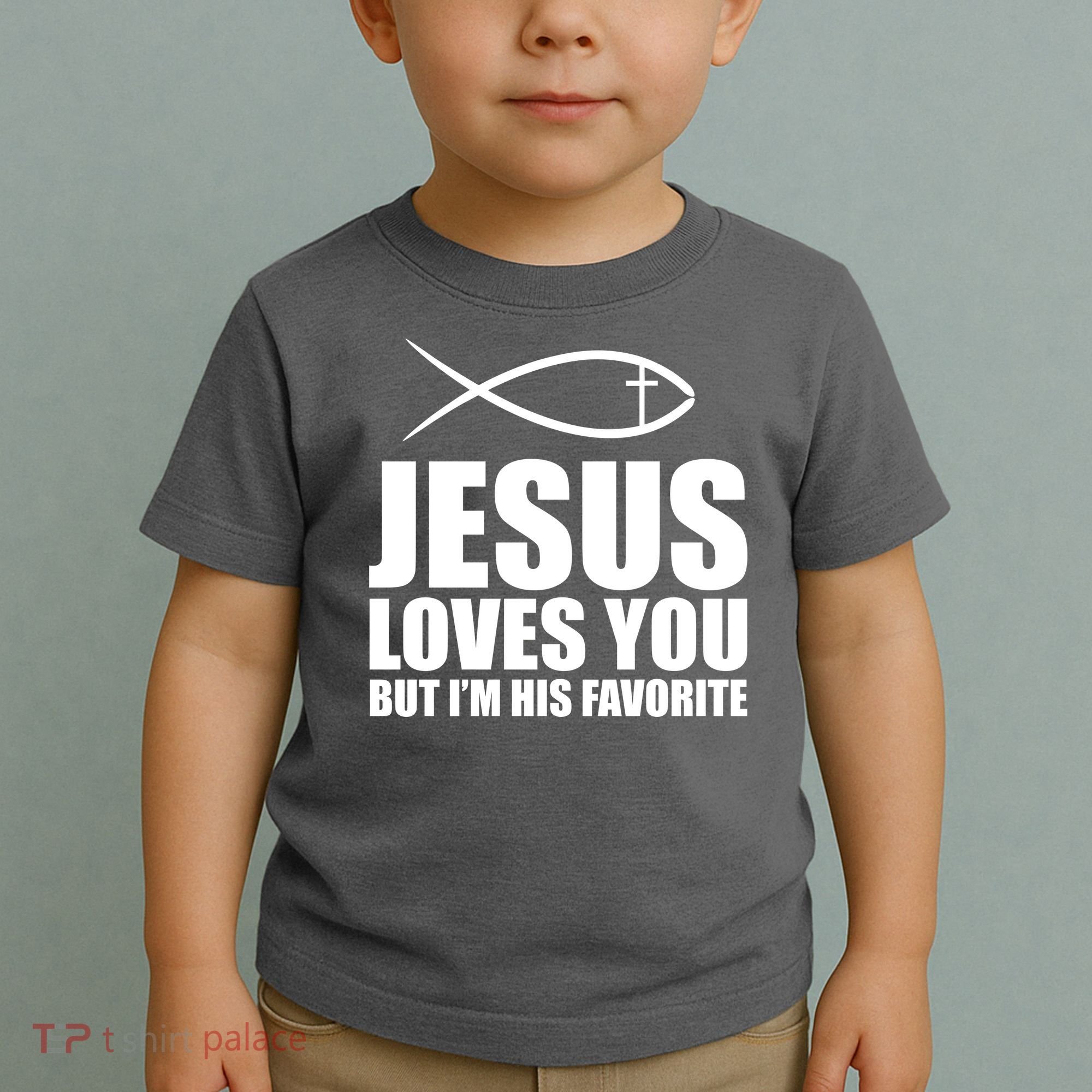 Jesus Loves You Funny Christain Toddler T-Shirt