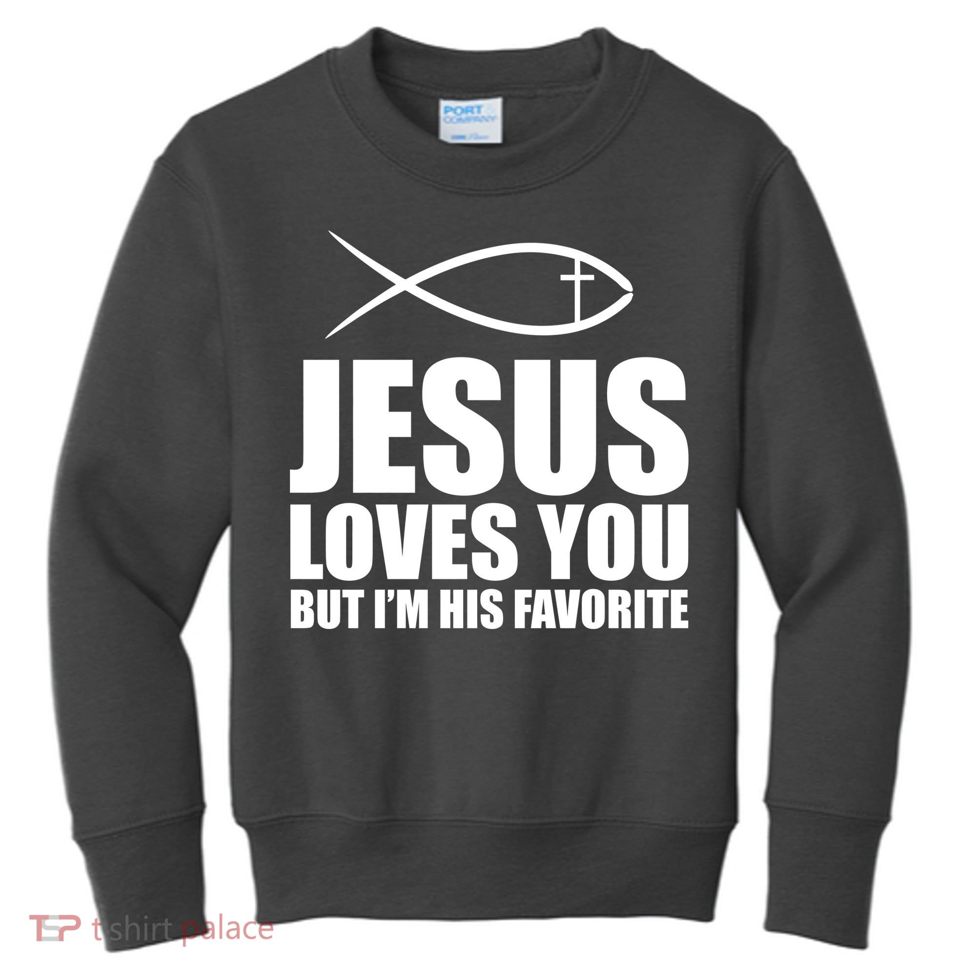 Jesus Loves You Funny Christain Kids Sweatshirt