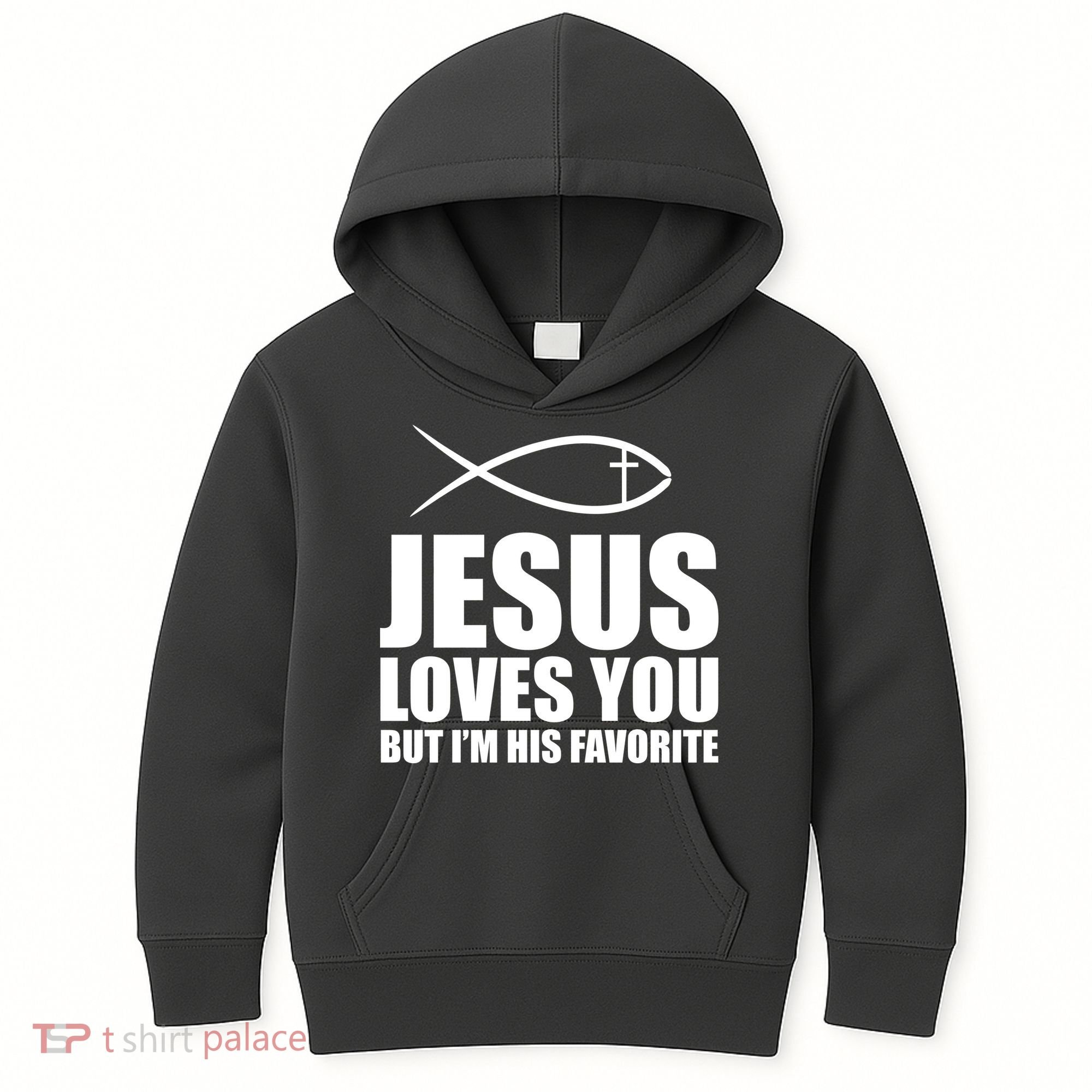 Jesus Loves You Funny Christain Kids Hoodie