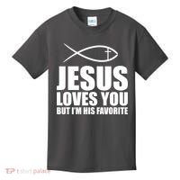 Jesus Loves You Funny Christain Kids T-Shirt thumb 0