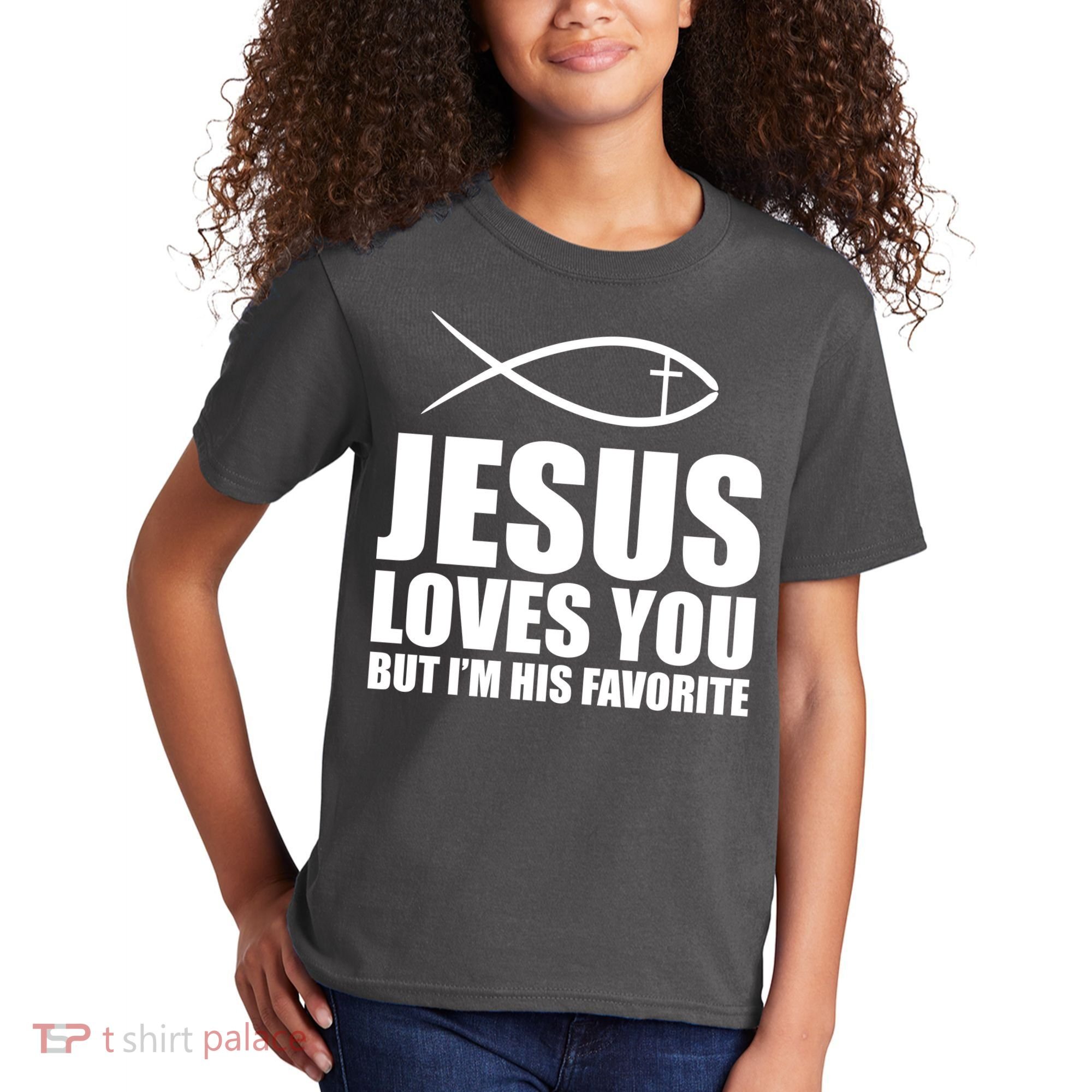 Jesus Loves You Funny Christain Kids T-Shirt