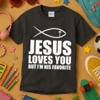 Jesus Loves You Funny Christain Kids T-Shirt thumb 3