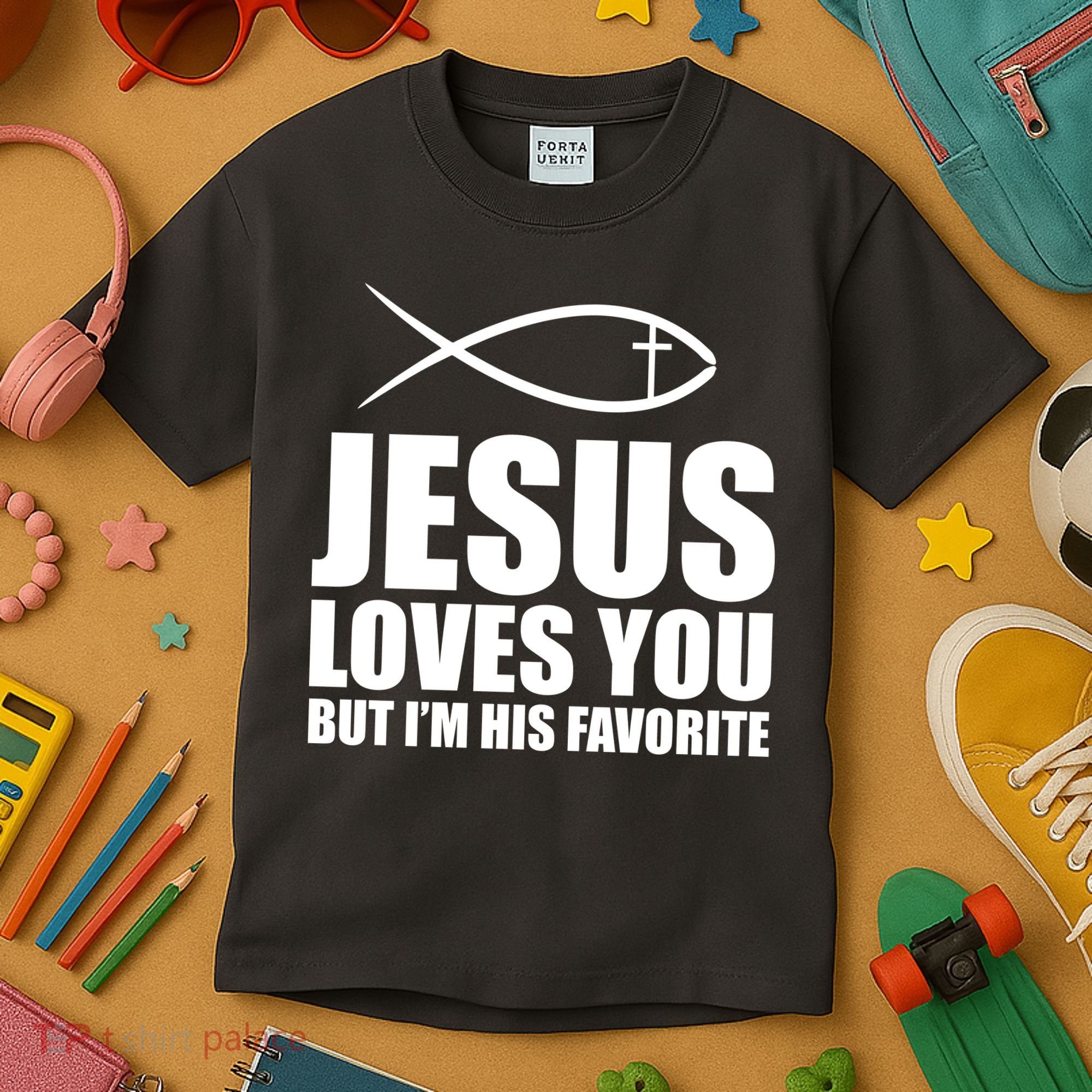 Jesus Loves You Funny Christain Kids T-Shirt