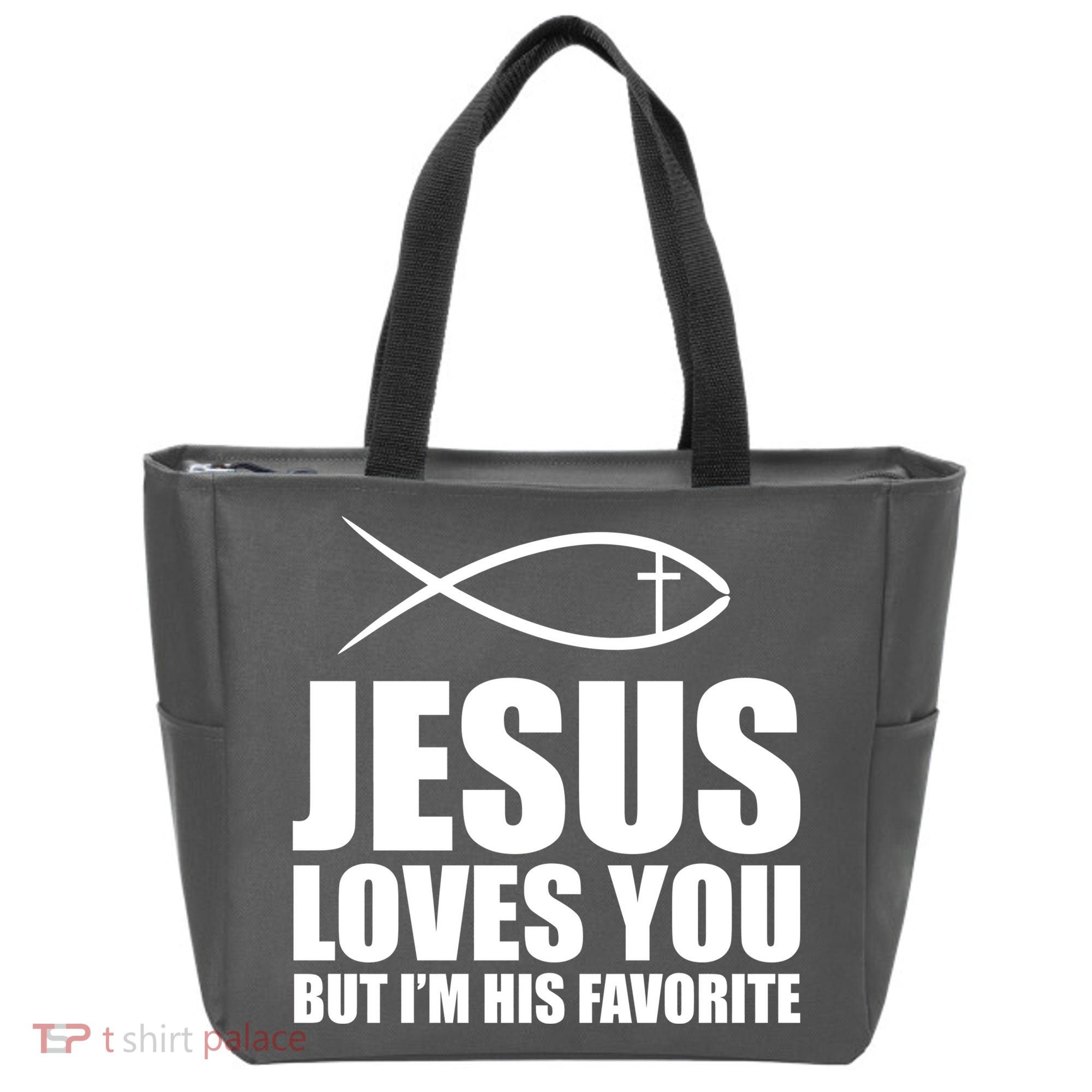 Jesus Loves You Funny Christain Tote Bag