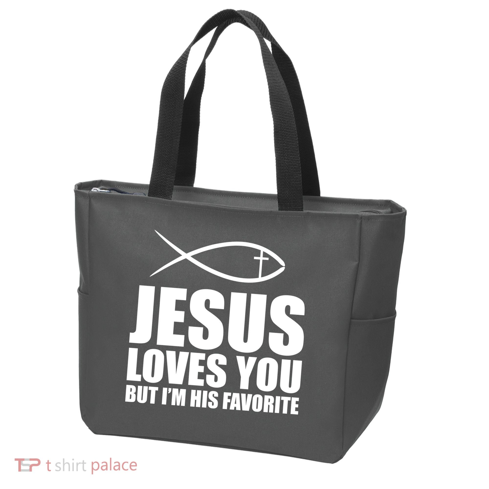 Jesus Loves You Funny Christain Tote Bag