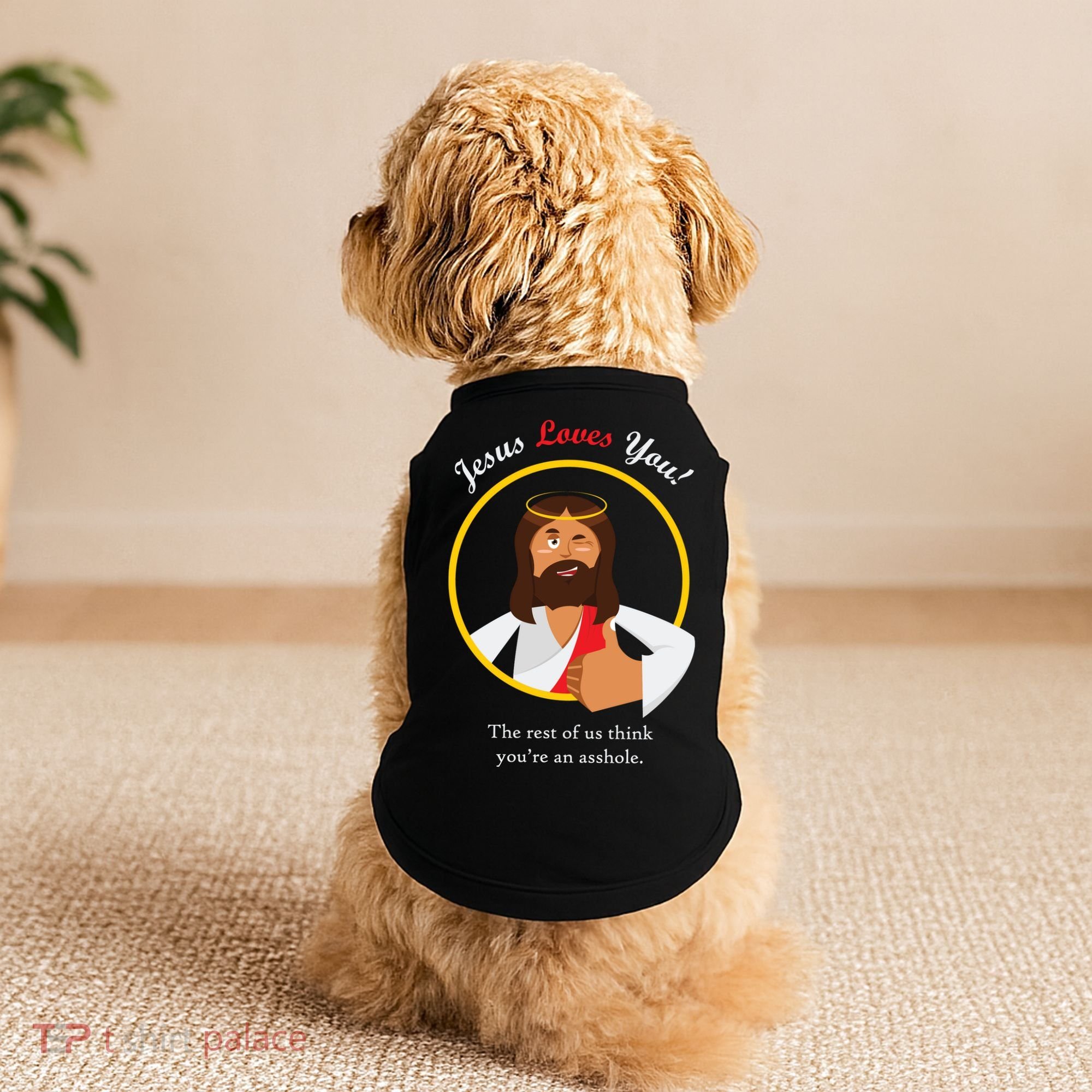 Jesus Loves You Funny Christian Doggie Tank