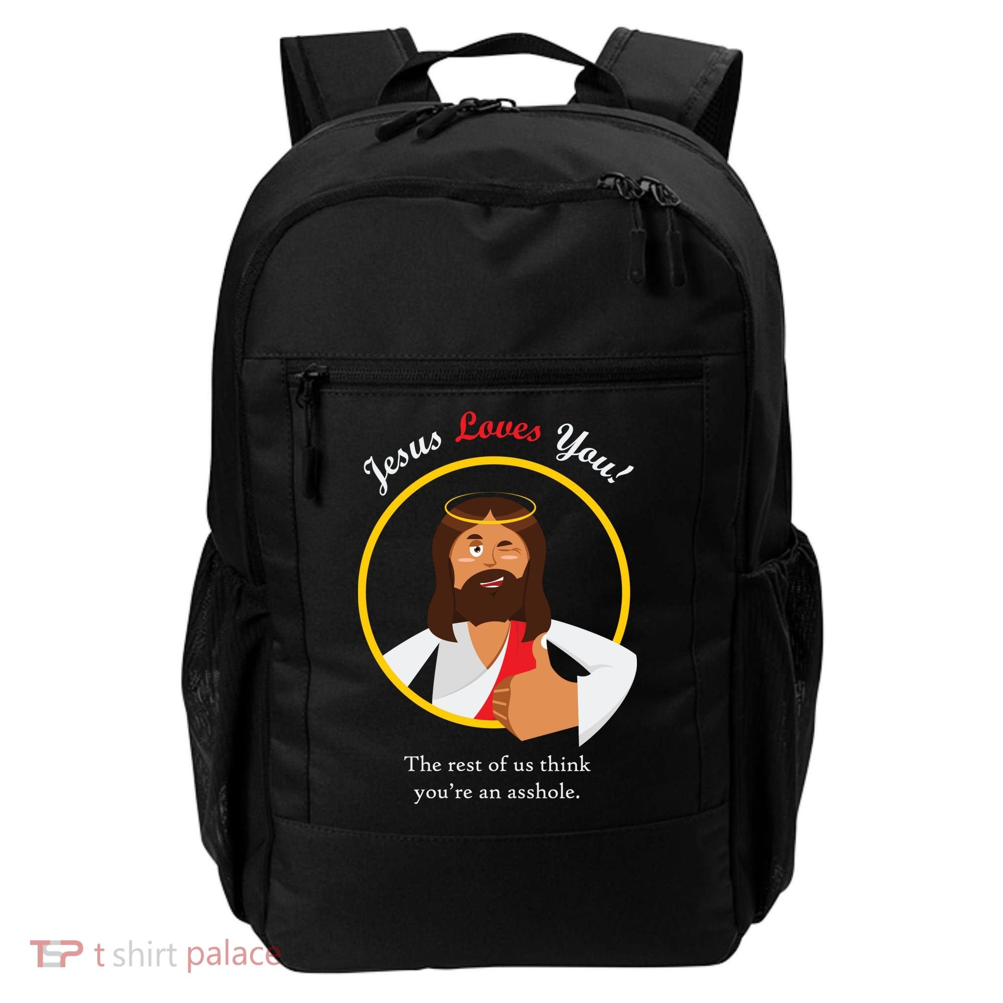 Jesus Loves You Funny Christian Backpack