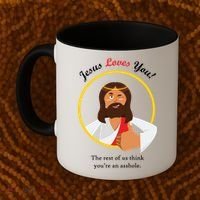 Jesus Loves You Funny Christian Coffee Mug thumb 2