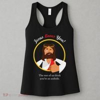 Jesus Loves You Funny Christian Women's Tank Top thumb 3