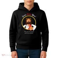 Jesus Loves You Funny Christian Kids Hoodie thumb 4
