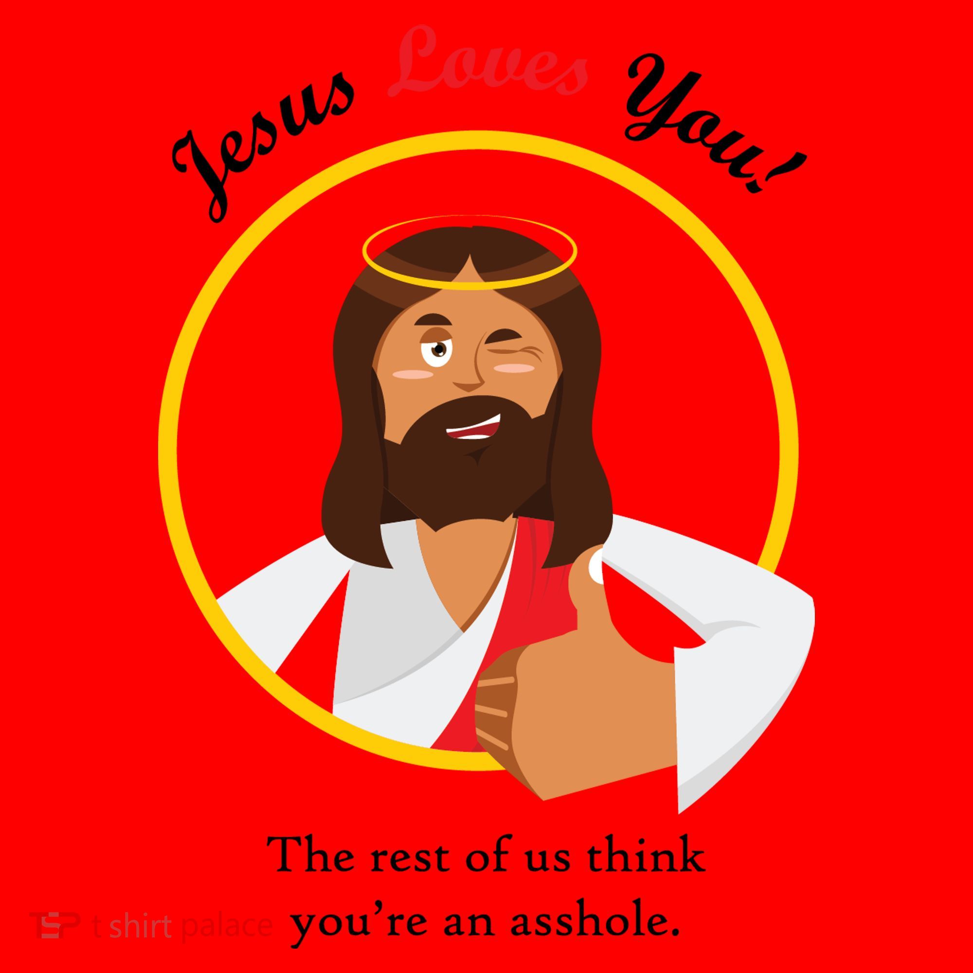 Jesus Loves You Funny Christian Santa Hat
