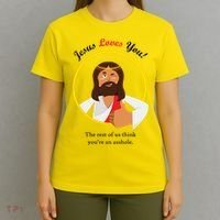 Jesus Loves You Funny Christian T-Shirt thumb 4