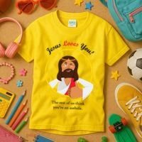 Jesus Loves You Funny Christian Kids T-Shirt thumb 3