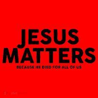Jesus Matters Because He Died For All Of Us Santa Hat thumb 1