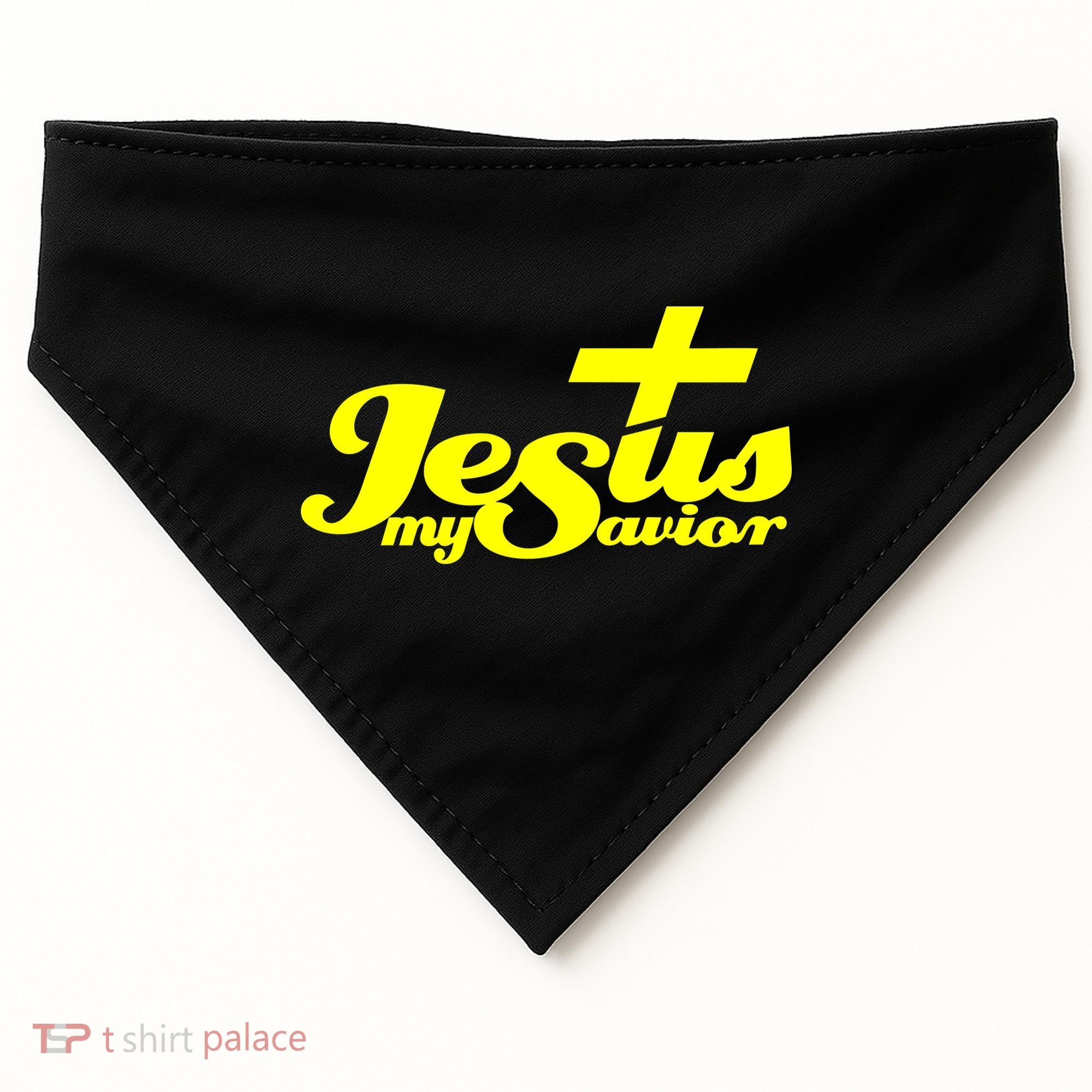 Jesus My Savior Christian Catholic USA-Made Doggie Bandana