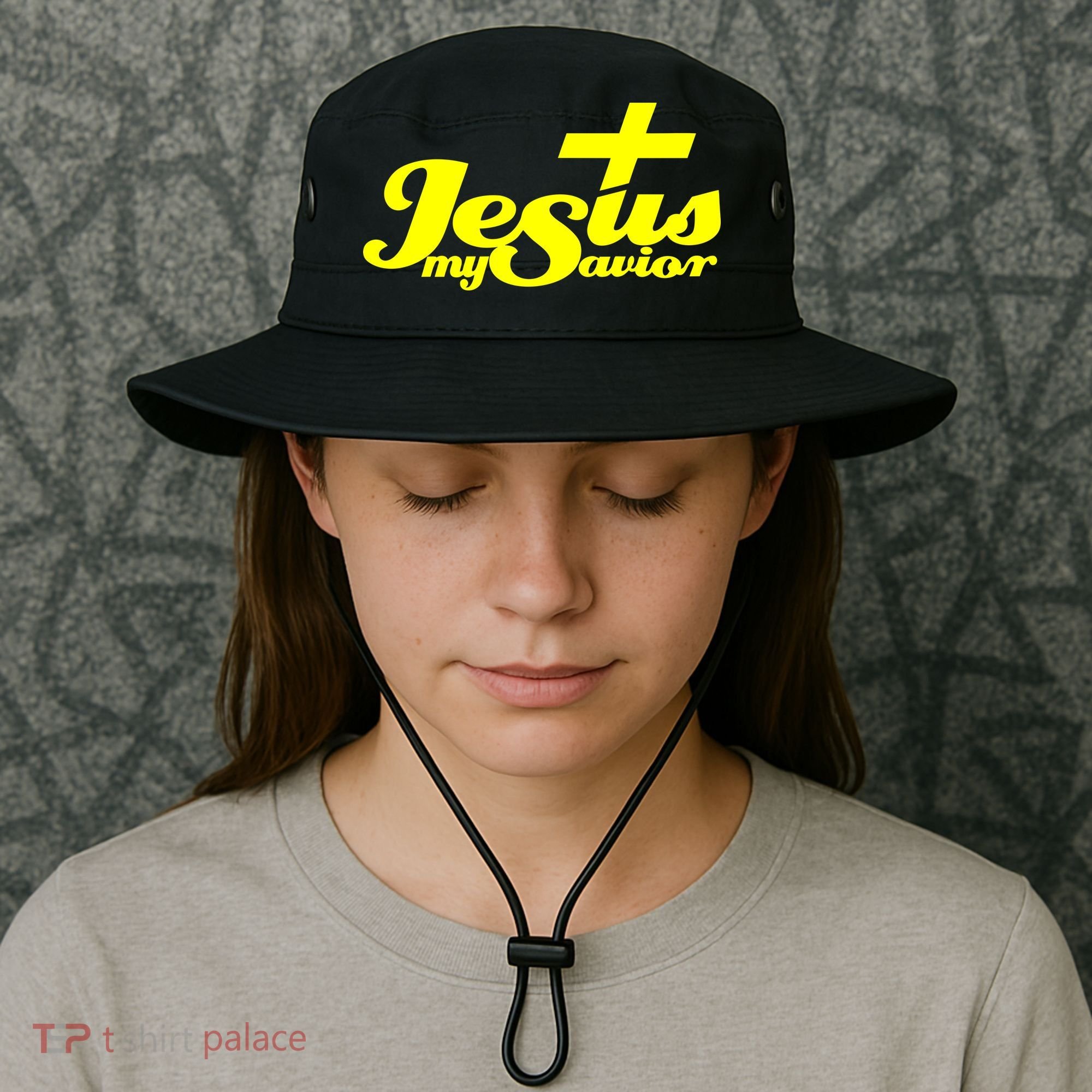 Jesus My Savior Christian Catholic Bucket Hat