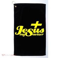Jesus My Savior Christian Catholic Golf Towel thumb 0